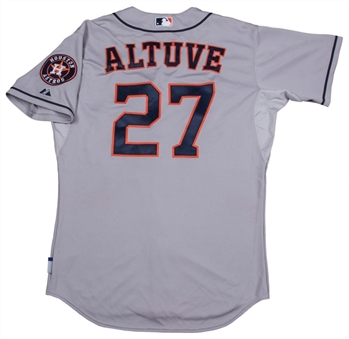 2014 Jose Altuve Game Used Houston Astros Road Jersey Worn On 09/23/2014 at Texas Rangers (MLB Authenticated)